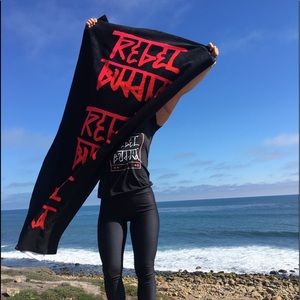 Rebel Buddha beach towel